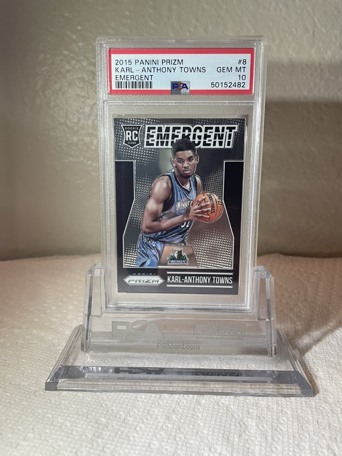 KARL ANTHONY TOWNS ROOKIE CARD PSA 10 BGS 9.5. LOT 4 view 18