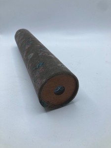 Vintage Craig Huber Signed Oil Kaleidoscope Velvet/Wood 12.5" Black/Brown Floral