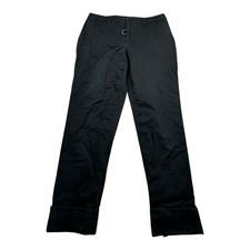 Mossimo Women Black Stretch Cotton Blend Ankle Pants Size 6
