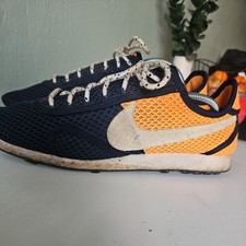 NIKE PRE MONTREAL RACER TAPE UK 7.5  NAVY/ORANGE  MEN'S TRAINERS