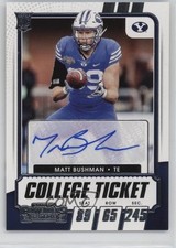 2021 Panini Contenders Draft Picks College Ticket Matt Bushman #171 Auto 3hd
