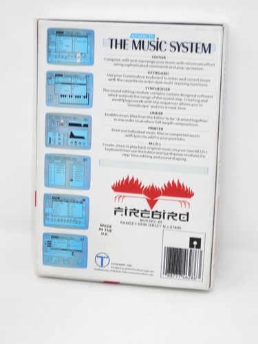Firebird Advanced Music System Commodore 64/128K Software 5.25" Floppy 1985 MIDI - Afbeelding 2 van 13