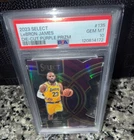 2023 Panini Select - LeBron James Premier Level /99 Purple Die-Cut PSA 10