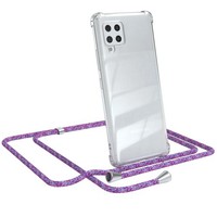 FüR Samsung Galaxy A42 5G HandyhüLle Zum UmhäNgen Kordel Tasche Kette Case Lila