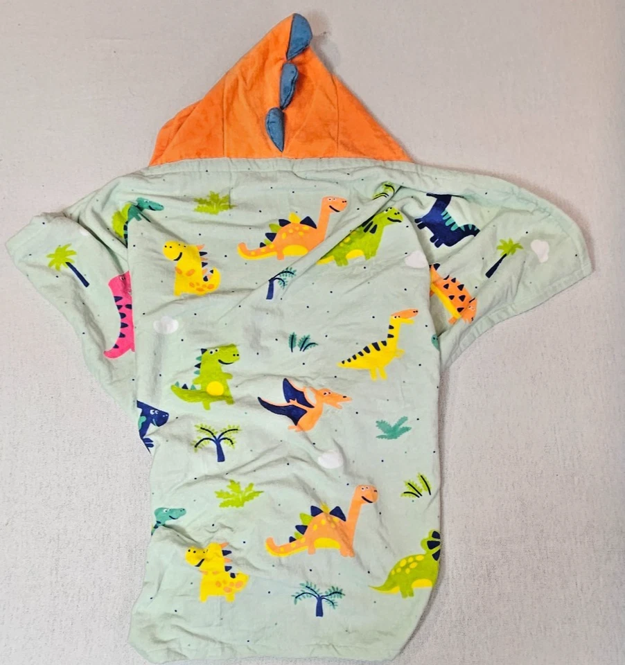 Toalla de baño con capucha dinosaurio verde juvenil talla única por marca de miembros Foto 4 de 4