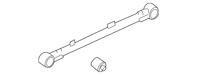 Original Nissan Pathfinder 2001-2004 - Brazo de control inferior 55110-3W710 Foto 2 de 3