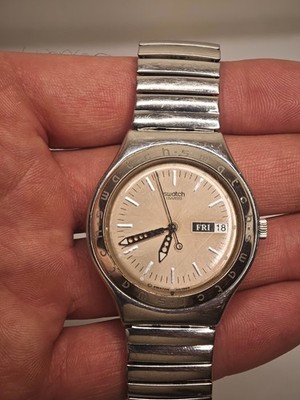Swatch Irony Big YGS711M 1999 Day Date Herren Uhr Swiss läuft