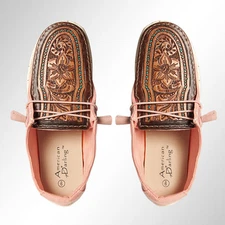 AD American Darling ADFT133PK9 Hand tooled carved genuine leather trim