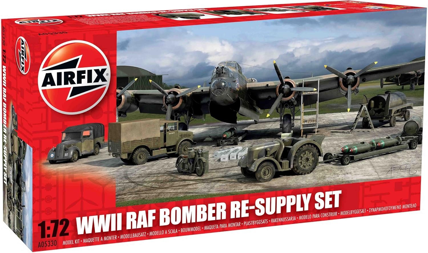 Airfix 1:72 WWII RAF Bomber Re-Supply Set Plastic Model Kit A05330 197 Parts