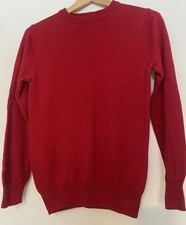 Youth Large 12/14 Red Cat Jack Crewneck Sweater Perfect For Holidays