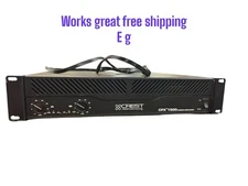 Crest Performance CPX 1500 Power Amplifier works great free shipping