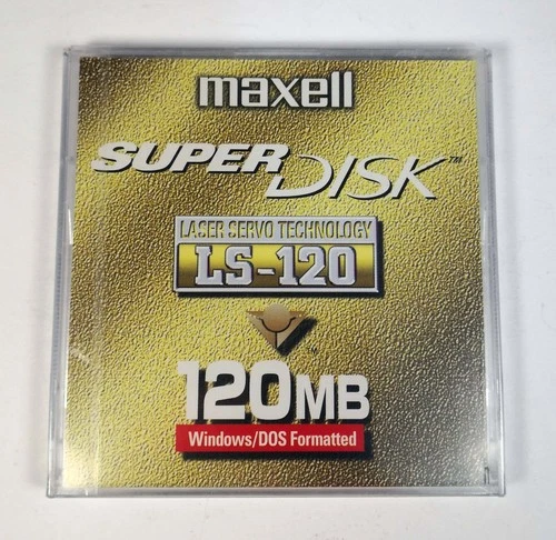 Maxell LS-120 120MB Super disk - NUOVO sigillato