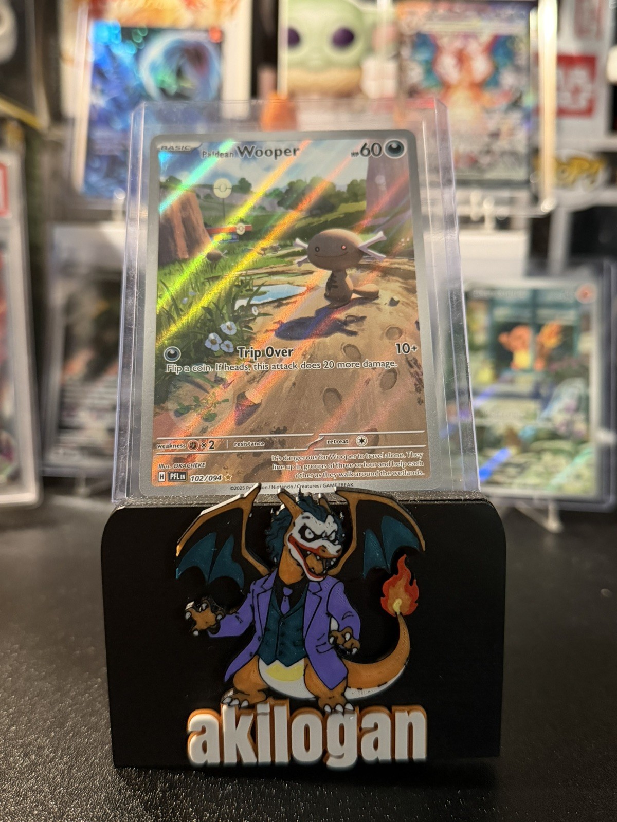 Paldean Wooper Illustration Rare ME02: Phantasmal Flames 102/094 NM