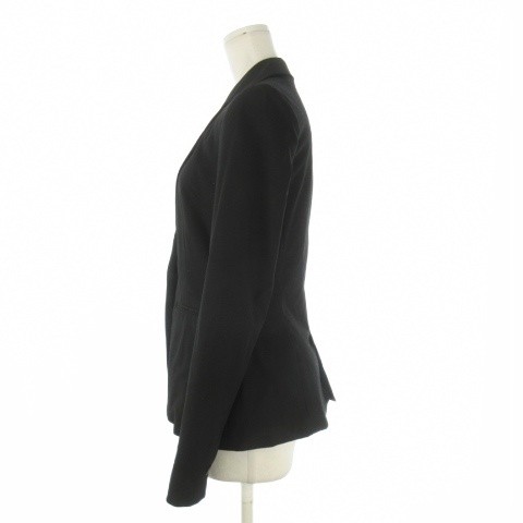 ZARA BASIC Tailored Jacket Outerwear 34 Black Pla… - image 3