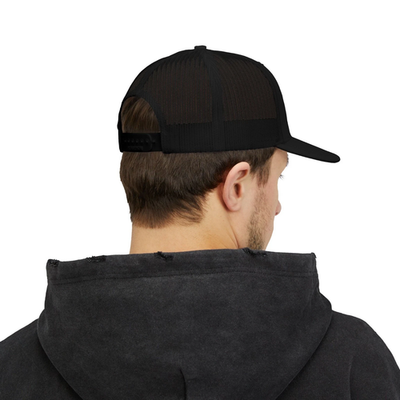 Cadillac V Blackwing Snapback Trucker Hat Black Mesh Adjustable