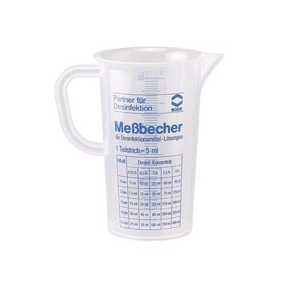 Bode Messbecher Messkanne Maßbecher, Dosierhilfe Labor, 250ml, Medizin & Praxis