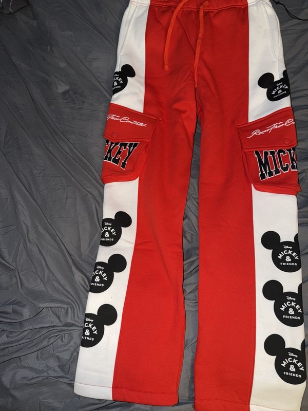Disney Mickey And Friends Size Small Sweatpants Roses From Concrete