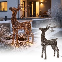 LED Rentier Innen AußEn Weihnachtsdeko Weihnachtsfigur Weihnachtsbeleuchtung