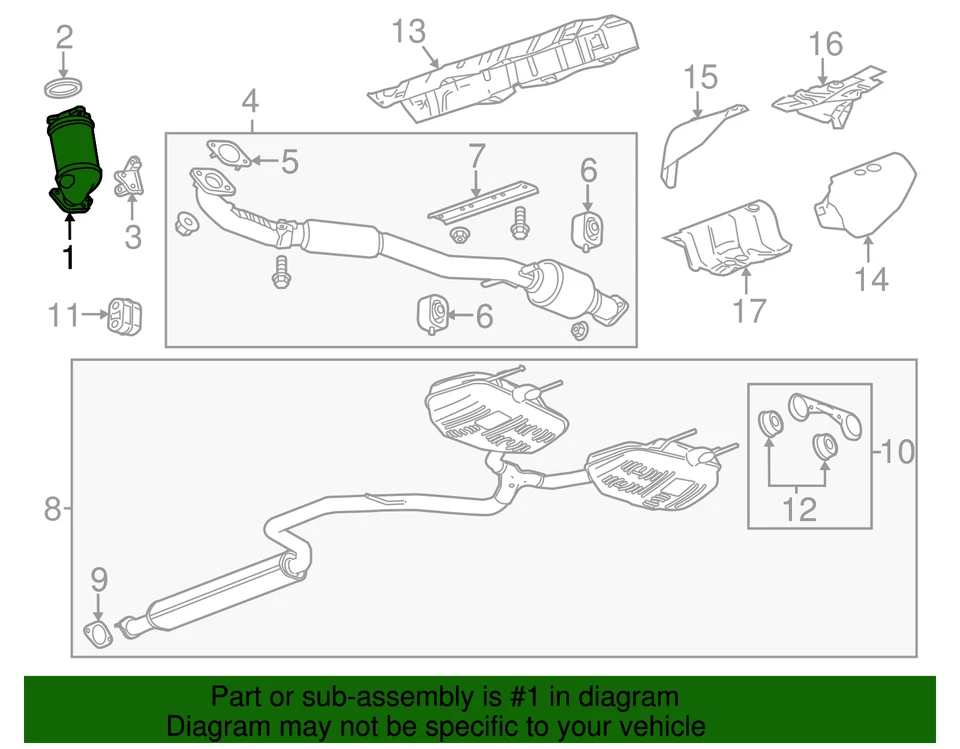 Genuine GM Catalytic Converter 19420231 - Image 2 of 2