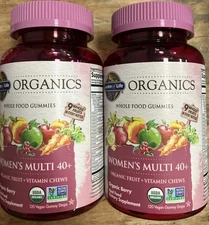2 Garden of Life Organics Vitamin Gummy Women Multi 40+ - 120 Count Vegan