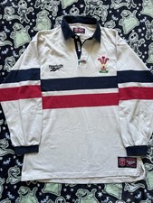 Wales Vintage 1996/97 Welsh Away Rugby Shirt Reebok Jersey Top Rare Sz M