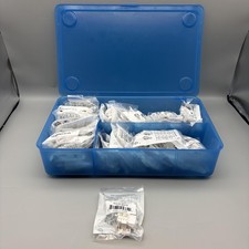 KJ8 CAT6 Keystone Jack Bulk Lot of 43 Ethernet Punch Down UL White w/ Organizer