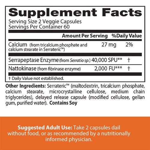 Natto-Serra - Herz, Herz-Kreislauf, Immungesundheit, enthält Serrapeptase-Enzym - Bild 2 von 11