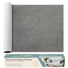 Azobur Sofa Fabric Repair Patch, Oversized Microfiber 9.5" x 40"-1 PCS, Gray