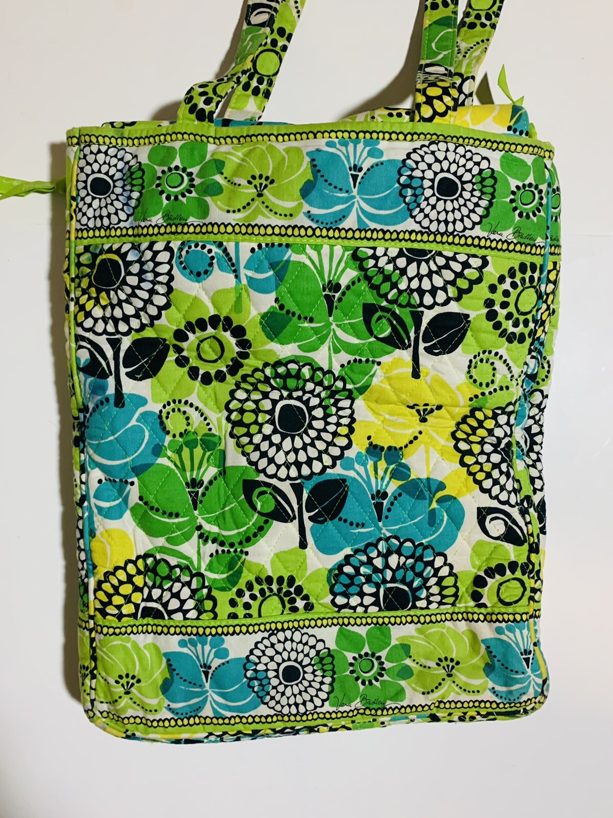 Vera Bradley Green Duffel Bag "Limes Up" Bag / Laptop… Gem