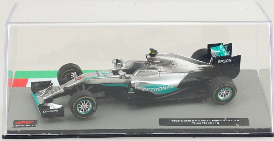 Mercedes F1 W07 Hybrid Nico Rosberg 2016 #6 Formel 1 1:43 Atlas Modellauto - Bild 3 von 3