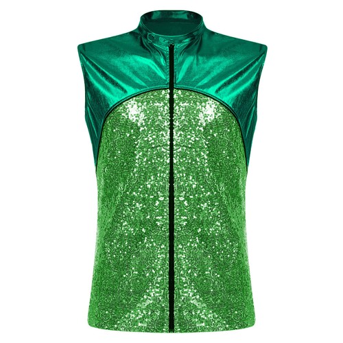 Blusa para hombre Chaleco atlético Elegante Prendas para el torso Chaquetas de escenario Espectáculos Abrigo Abrigo de jazz - Imagen 34 de 53