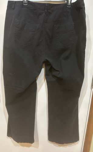 Liz Claiborne Audra Women’s Plus Boot Cut Mid Rise Black Corduroy Size 22W - Picture 2 of 7