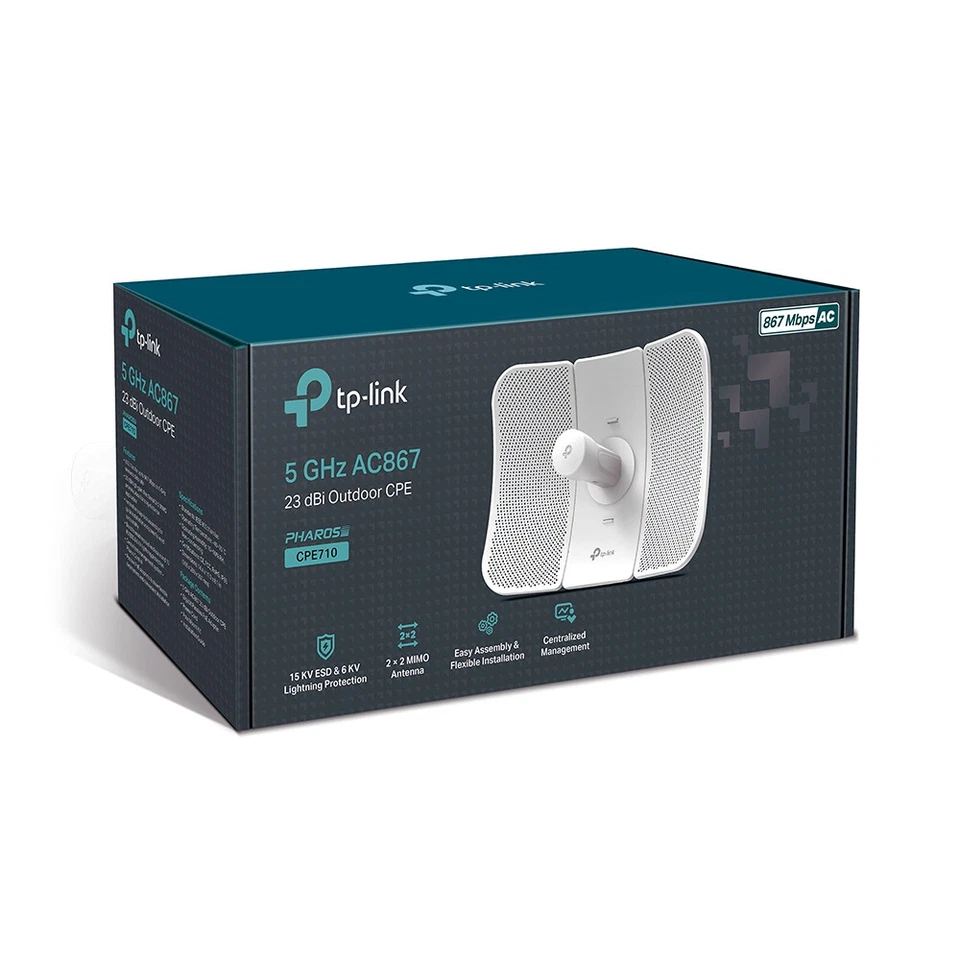 TP-Link Pharos CPE710 Outdoor WLAN Access Point 300 Mbit/s 5GHz) White v1.0 - Bild 3 von 3