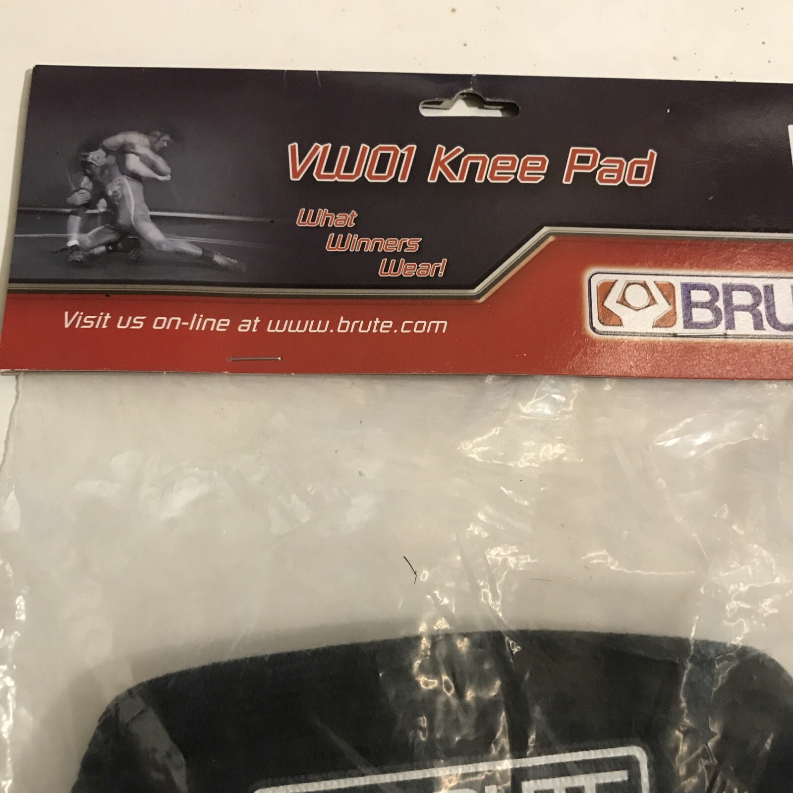 Brute VW01 LXXL Bubble wrestling Knee pad Black Free NEXT DAY