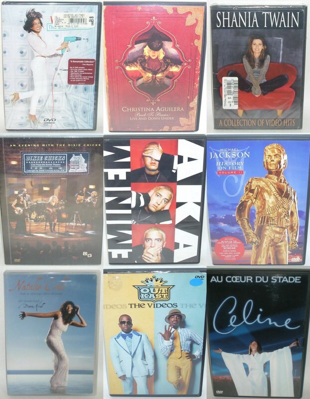Music Artists DVD { MULTI-LISTING } Videos Live Tour Comedy NEW
