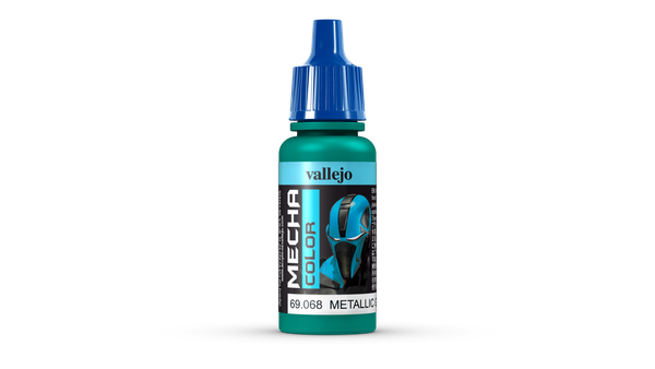 (474,71€/1L) Vallejo Mecha Color 068 Metallic Green 17Ml Airbrushfarbe-image