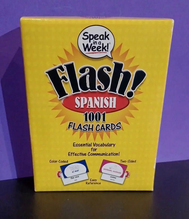 Flash! SPANISH 1001 Flash Cards-  Penton Overseas Inc. - Color Coded -Two Sided  - Image 3 of 4