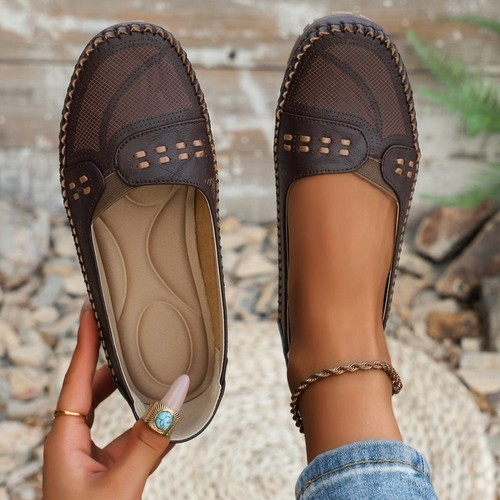 2025 Ladies Casual Work Loafer Womens Summer Comfy Shoes Slip On Flats Sandals - Picture 12 of 28