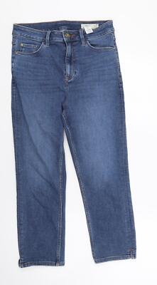 Mark Shale Damen blau Baumwollmischung gerade Jeans Größe 10 L22