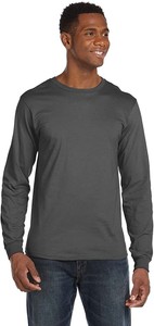 949 Anvil Adult Lightweight Long-Sleeve T-Shirt Charcoal S - Click1Get2 Offers