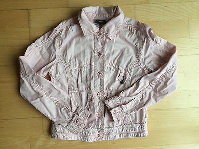 Mexx leichte Sommer-Jacke Jeansjacke Blouson Gr. 134/140 Rosa Wie Neu