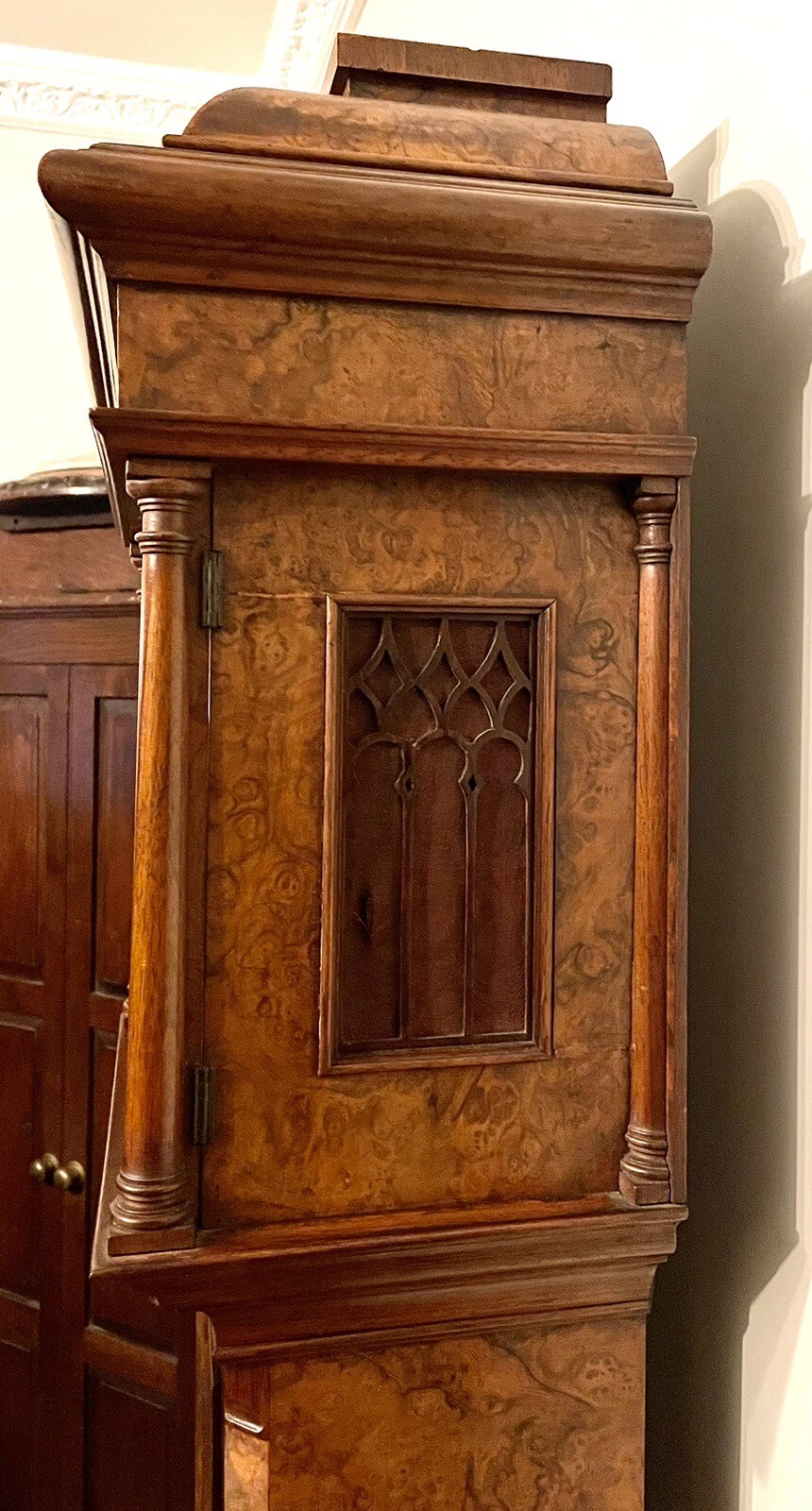 Antique Walnut Small Longcase Grandfather Clock / Grandmother Clock eBay