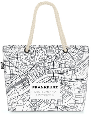 VOID Tasche Frankfurt Karte Frankfurt Maps Banken Deutschland Stadtplan