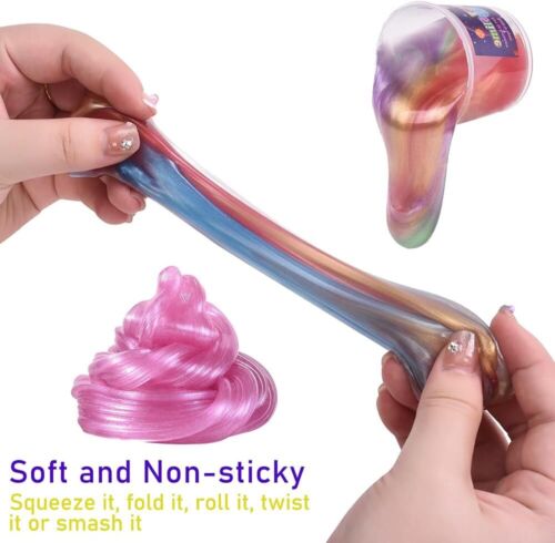 Kids Party Favors Galaxy Slime Kit, 30 Pack Bulk Rich Colorful Putty Toy, Stress - Picture 4 of 6