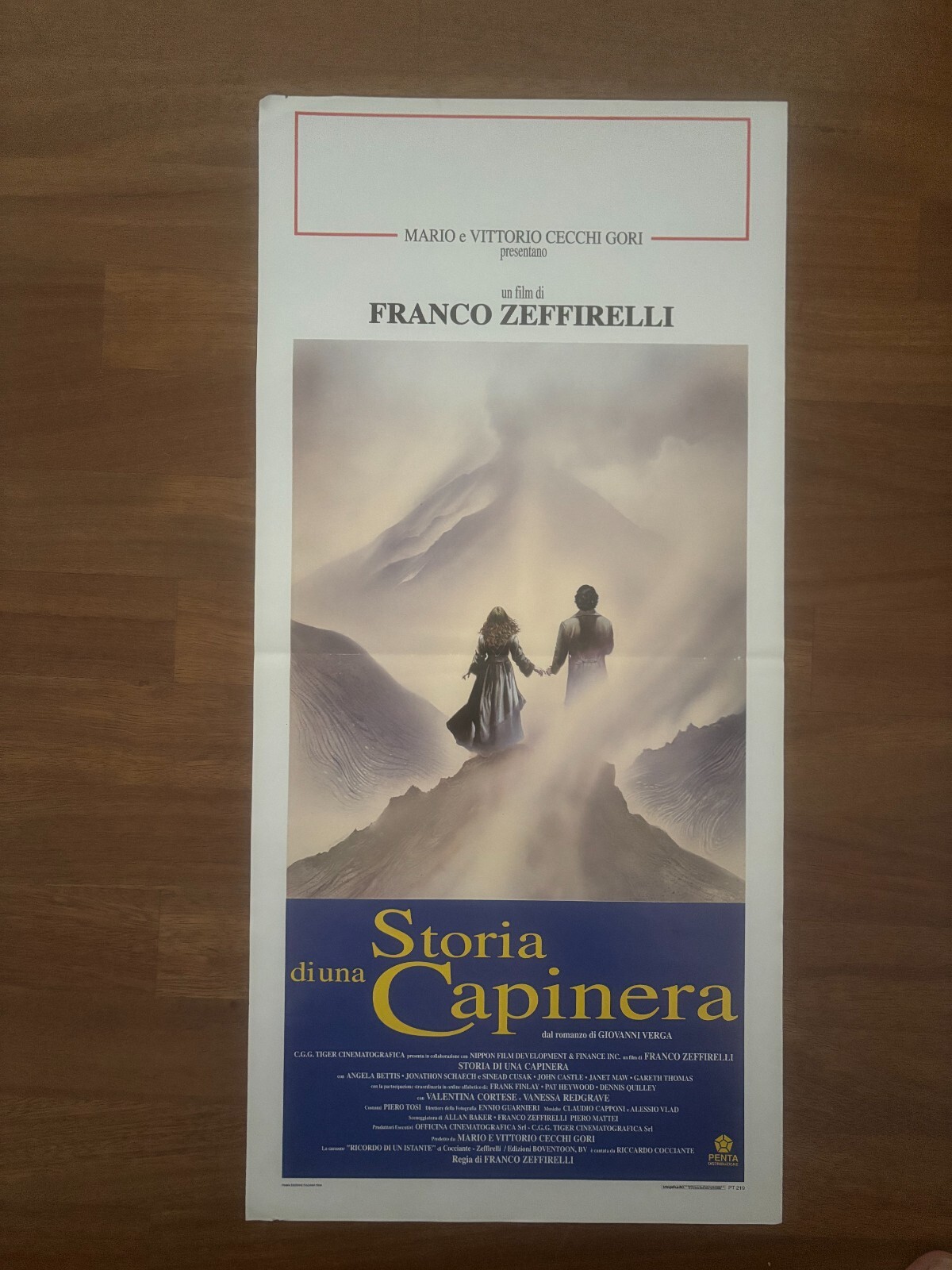 Locandina originale film Storia di una capinera (1993) - Regia di Franco Zeffirelli