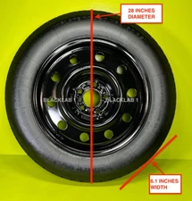 SPARE TIRE 17" FITS:2024 2025 2026 HYUNDAI TUCSON (28 INCHES TIRE DIAMETER)