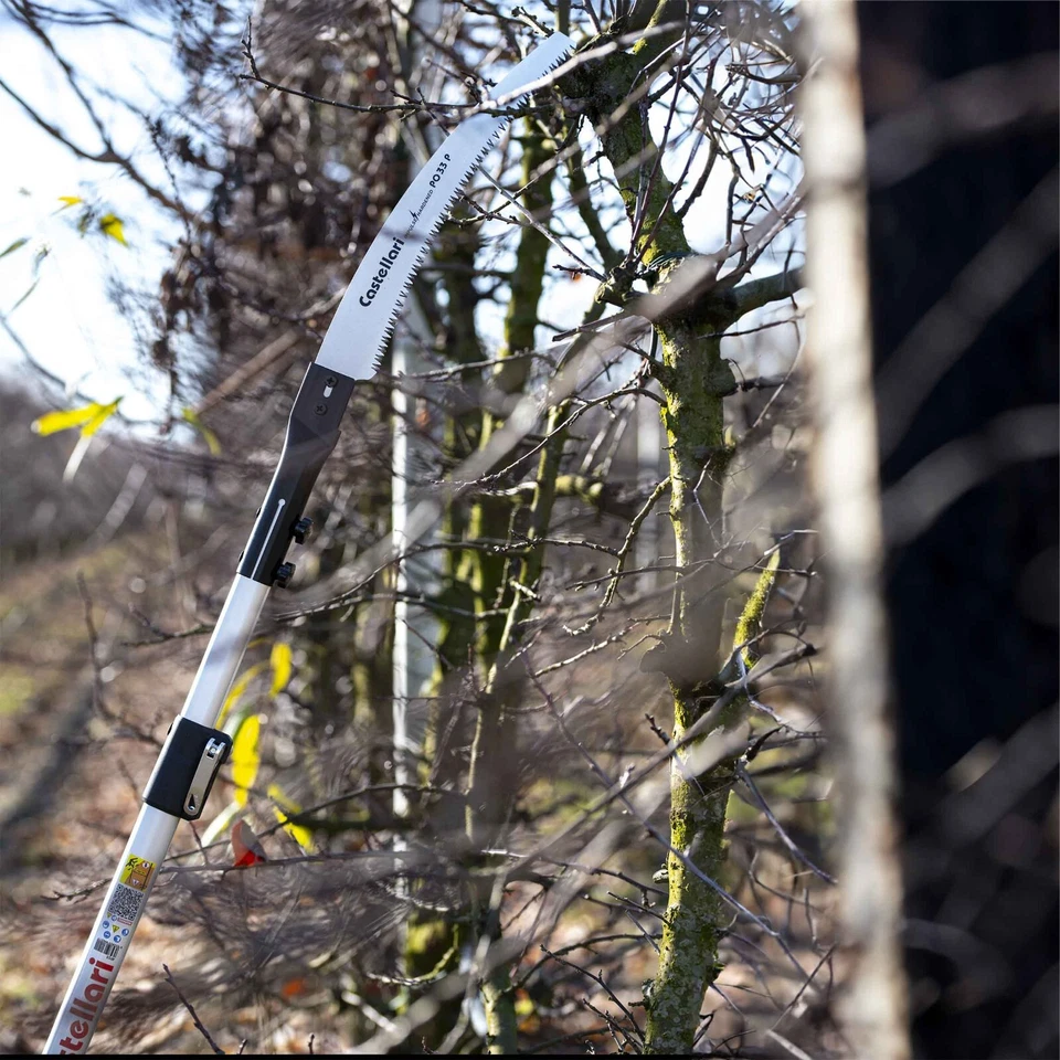 CASTELLARI PS 33 p 33 cm Curved Blade Telescopic Pruning high branch Pole Saw - image 4 of 4