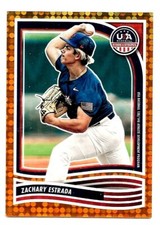2024 Panini USA Stars and Stripes Orange Zachary Estrada #113 Sn  59/75