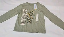Cat  Jack Boys Long Sleeve T-Shirt, Light Olive, Size Small New with tags