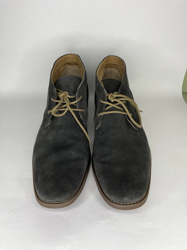 Botas Chukka CALVIN KLEIN Wilson Gris Gamuza Cuero Hombres Talla 13M Con Cordones Foto 2 de 4